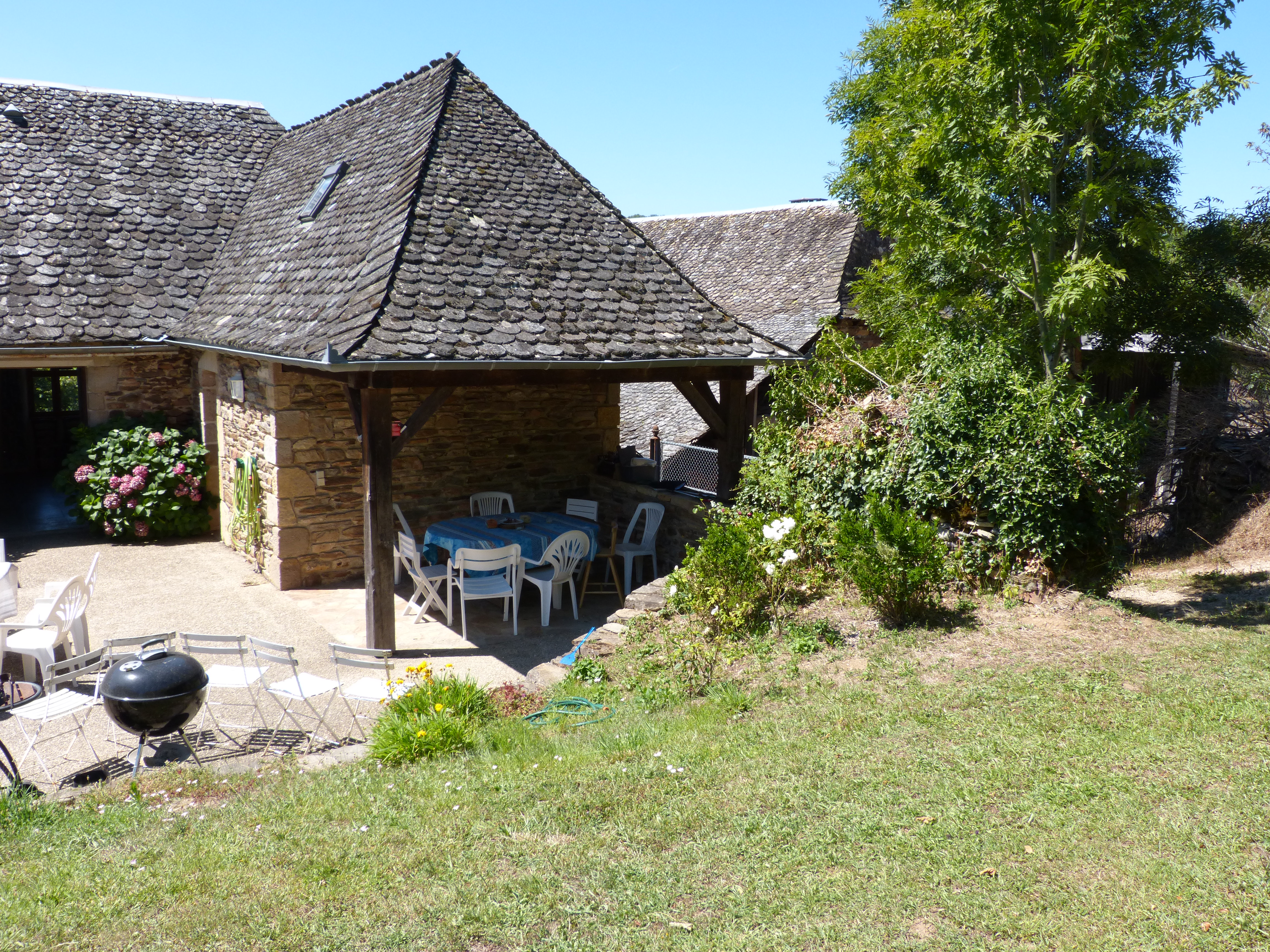 Zone extérieure aménagée